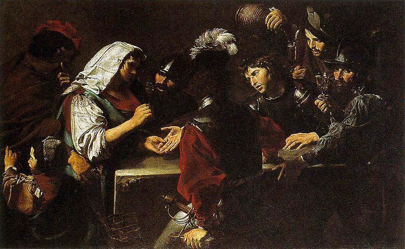 VALENTIN DE BOULOGNE The Fortune Teller oil painting image